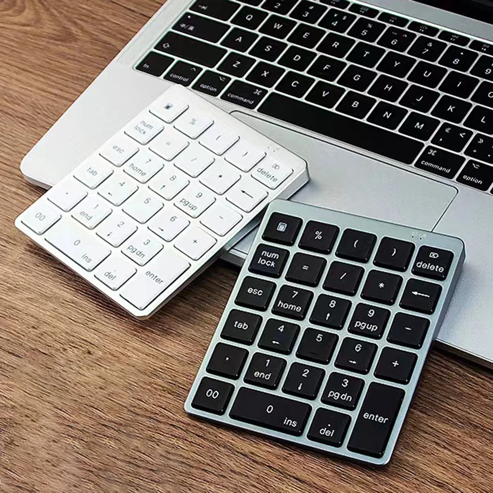 factory supplier new model cheap ultra thin white Wholesale 5x6 Number Pad 28 keys Numeric Keyboard for accounting