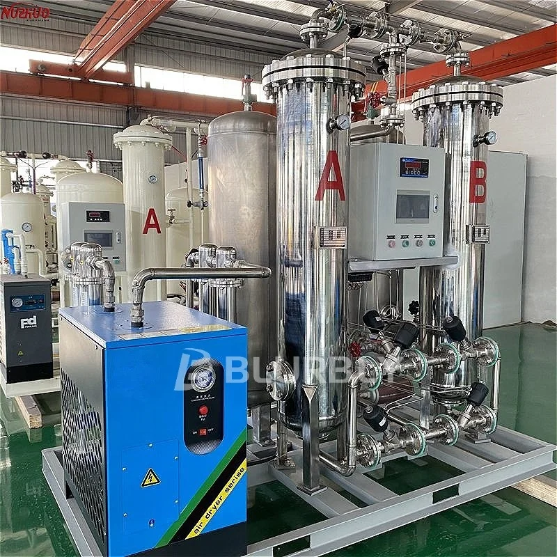 Stationary Nitrogen Generator for Laser Welding Core Motor AirEnd Manufactured Leading Company Nitrogen Cylinder Filling Station