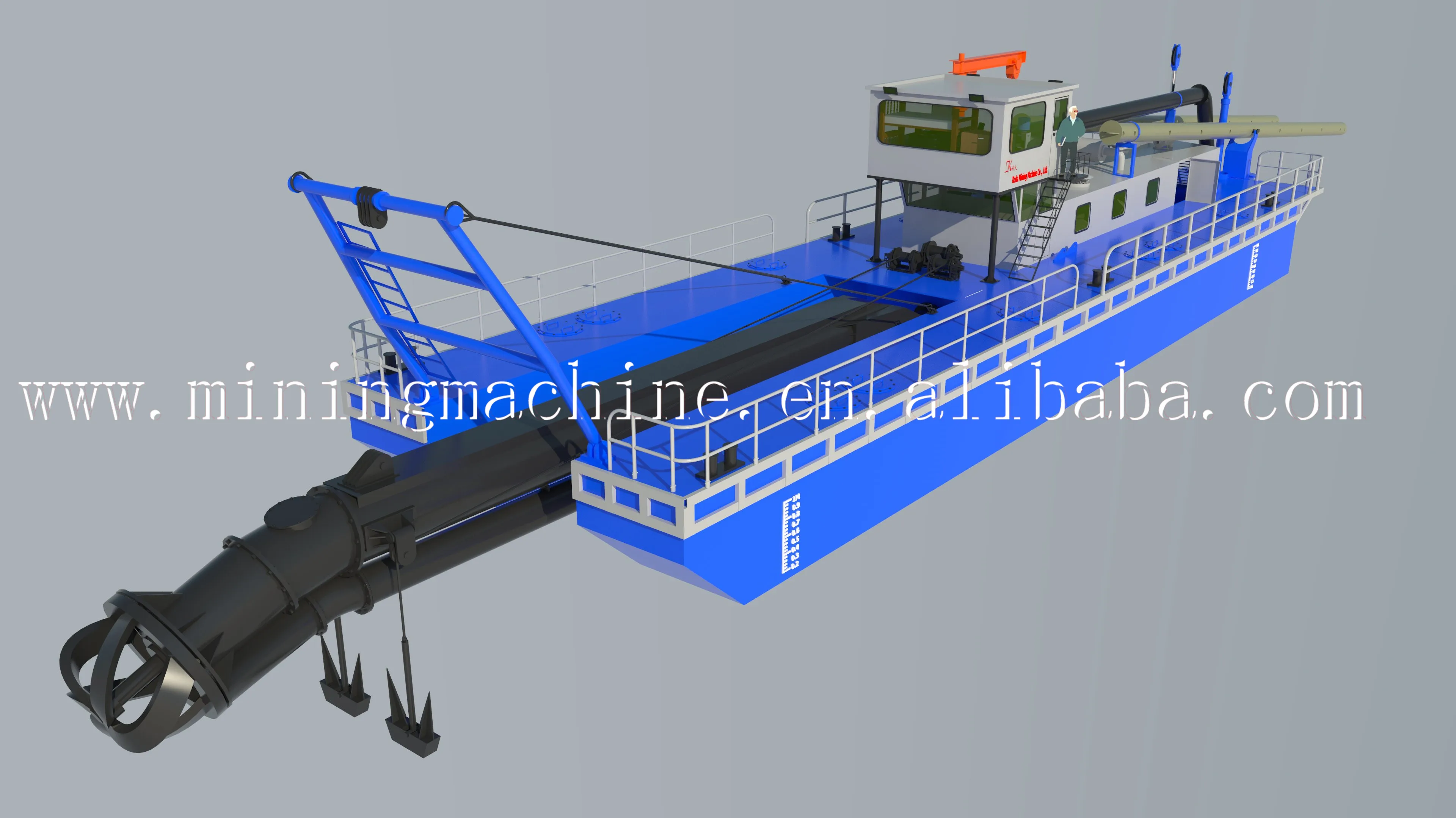 Large Displacement Cutter Suction Dredger for Dredging Project Around Harbor Basin