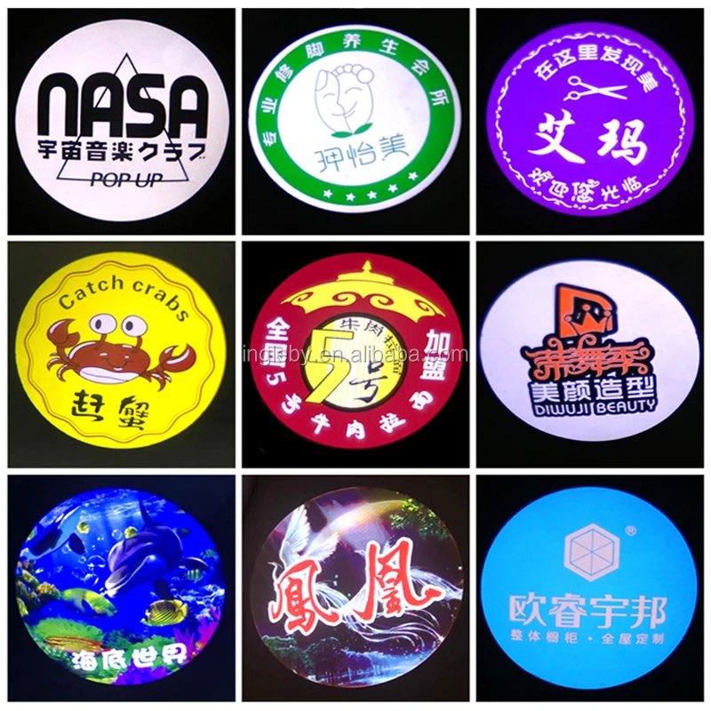 50W Customized Logo Projector Advertising Lights Rotating Waterproof Outdoor Gobo Projector With Remoter Led IP65 For Shop Store