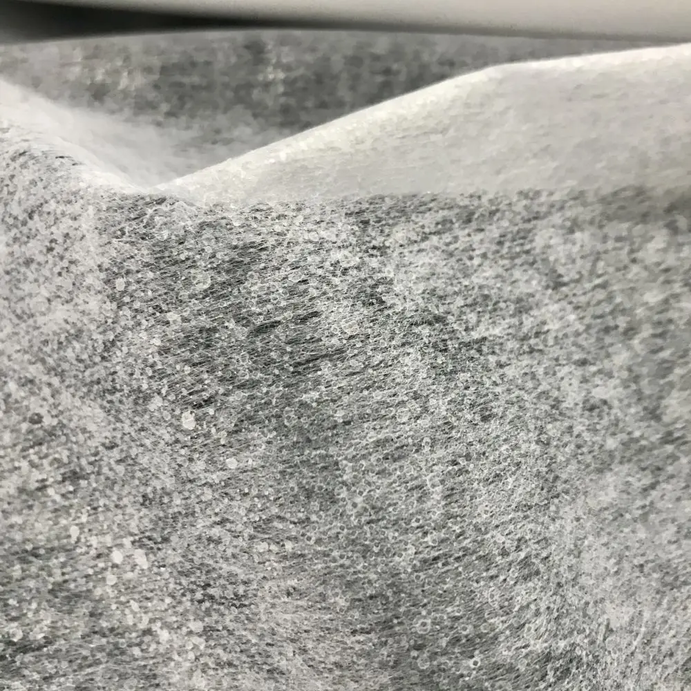 Factory Direct Sale Scatter Dot Thermal Bond Fuse Non Woven Fusible Interlining For Garment