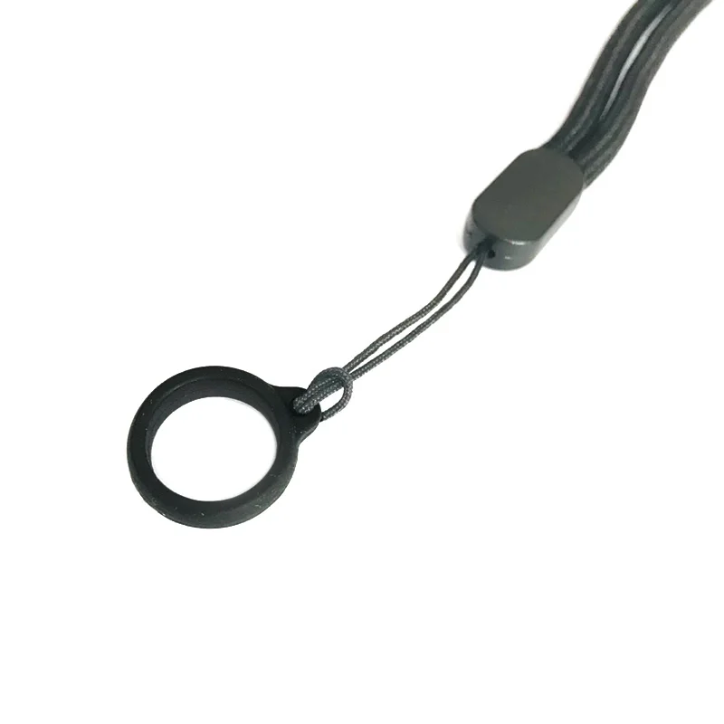 Custom Pen Holder Lanyards Rubber Ring Lanyard Silicon Rubber Ring Rope Neck Strap Nylon Polyester Ring Lanyards With Logo