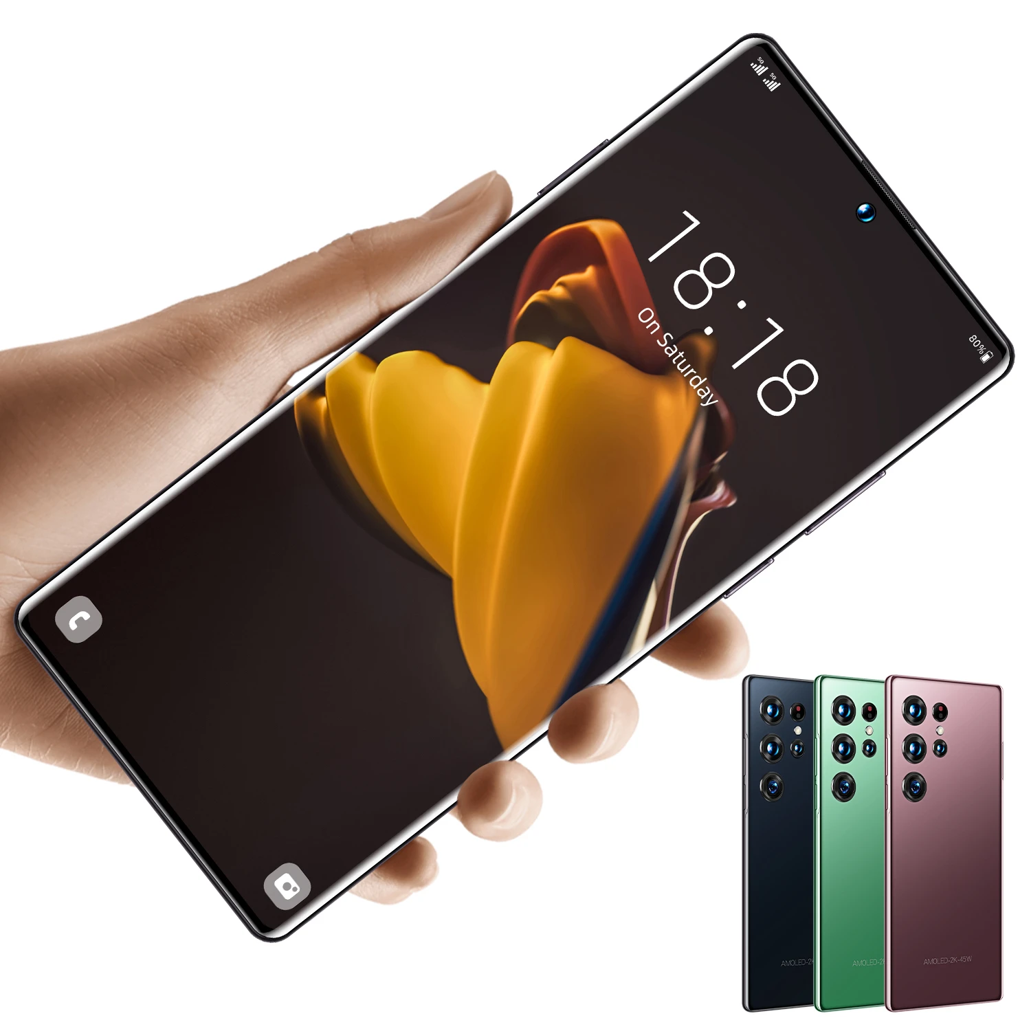 Factory Price S22 Ultra Original 32mp+64mp Android 12 Face Unlock Full Display 3g&4g SmartPhone Smart Mobile Phone