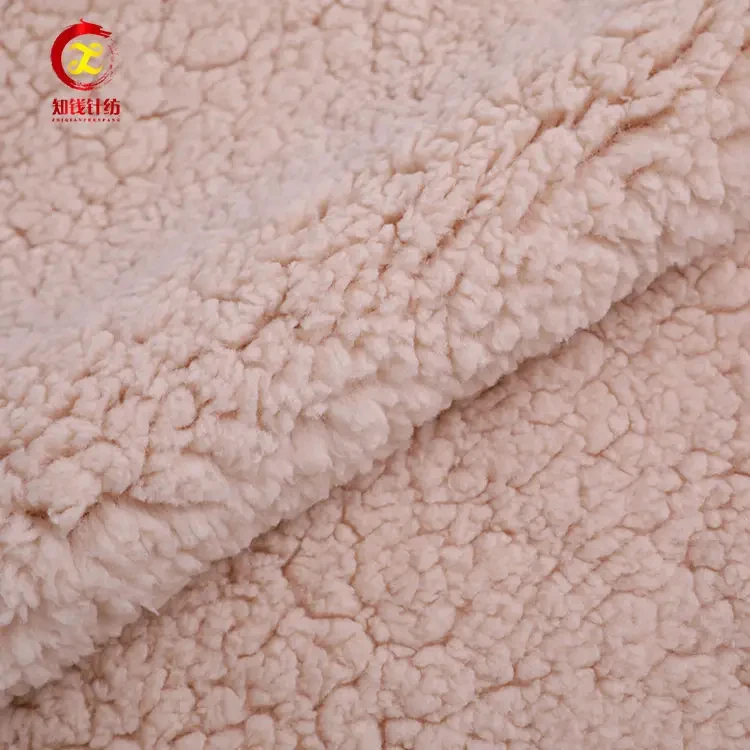 Manufacturers soft toy  one side sherpa one side fleece fabric on sale