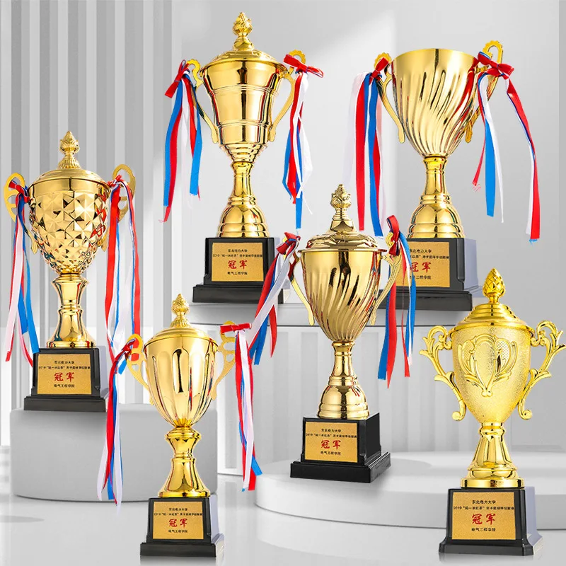 Trophies Manufacturer Soccer, Basketball Football Golf Trophy Cup Factory Custom Metal Sport Die Cast Medal And Trophies