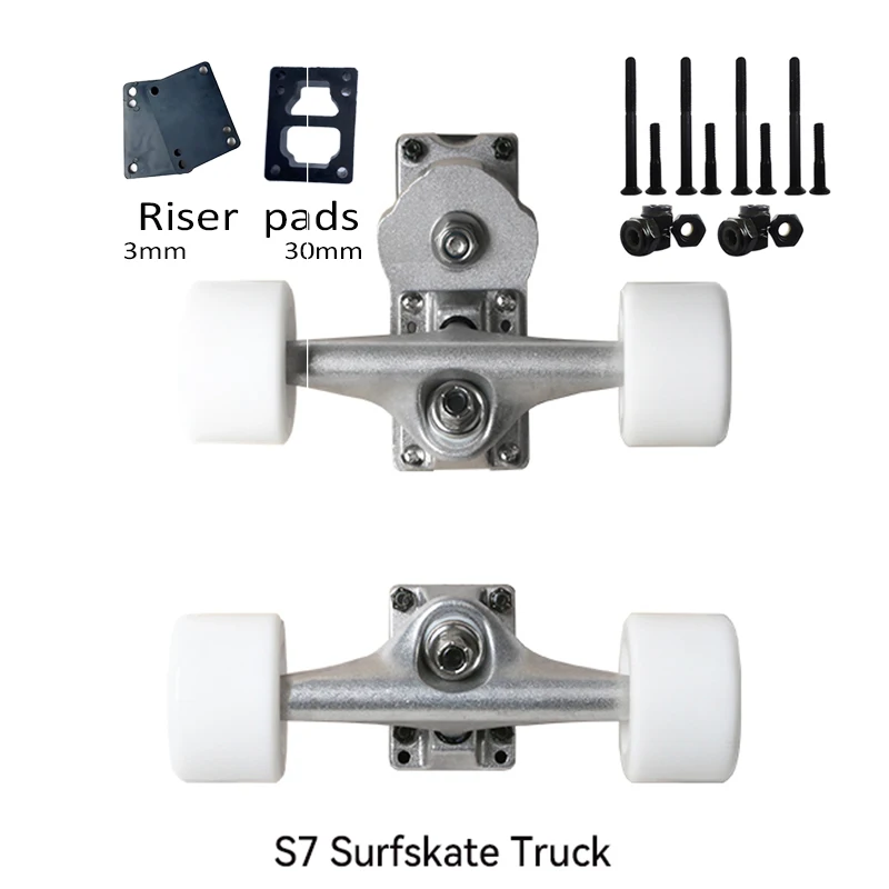 RTS High Quality 100% Canadian Hard Rock Maple Surf Skateboard With S7 Surfskate Truck