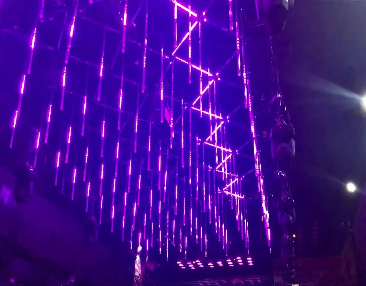 Клубный дизайн 3D dc12V 5v Цифровой DMX метеорит 360 градусов dmx rgb Пиксельная Светодиодная