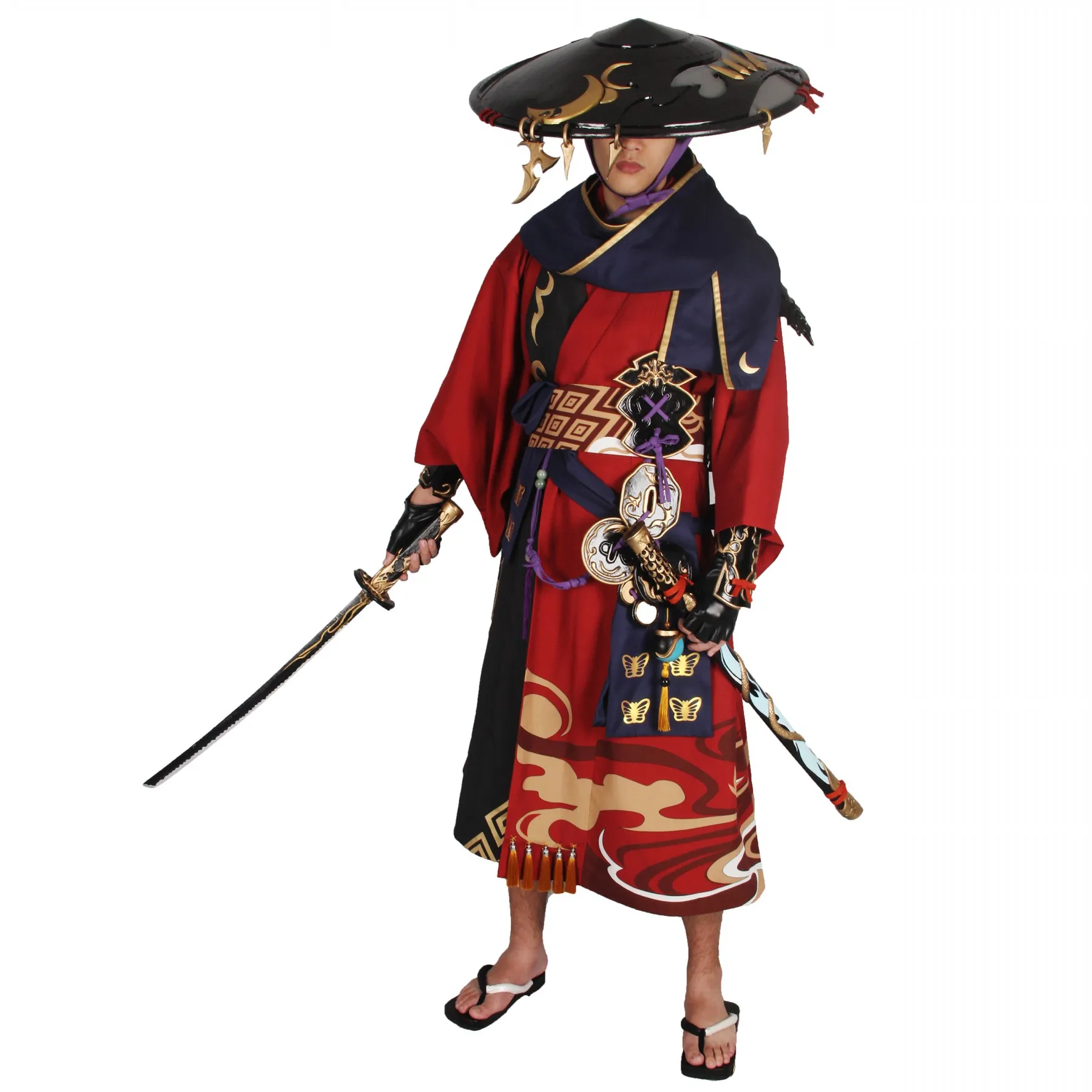FFXIV Samurai Myochin Costume cosplay cosplay anime (EVA) Cosplay Armor Set
