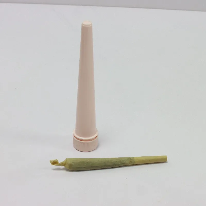 cigar packaging Child Resistant Plastic Conical Cone Tubes 120mm Pop Top Holder Tube Pop Top Pre Rolling Tube