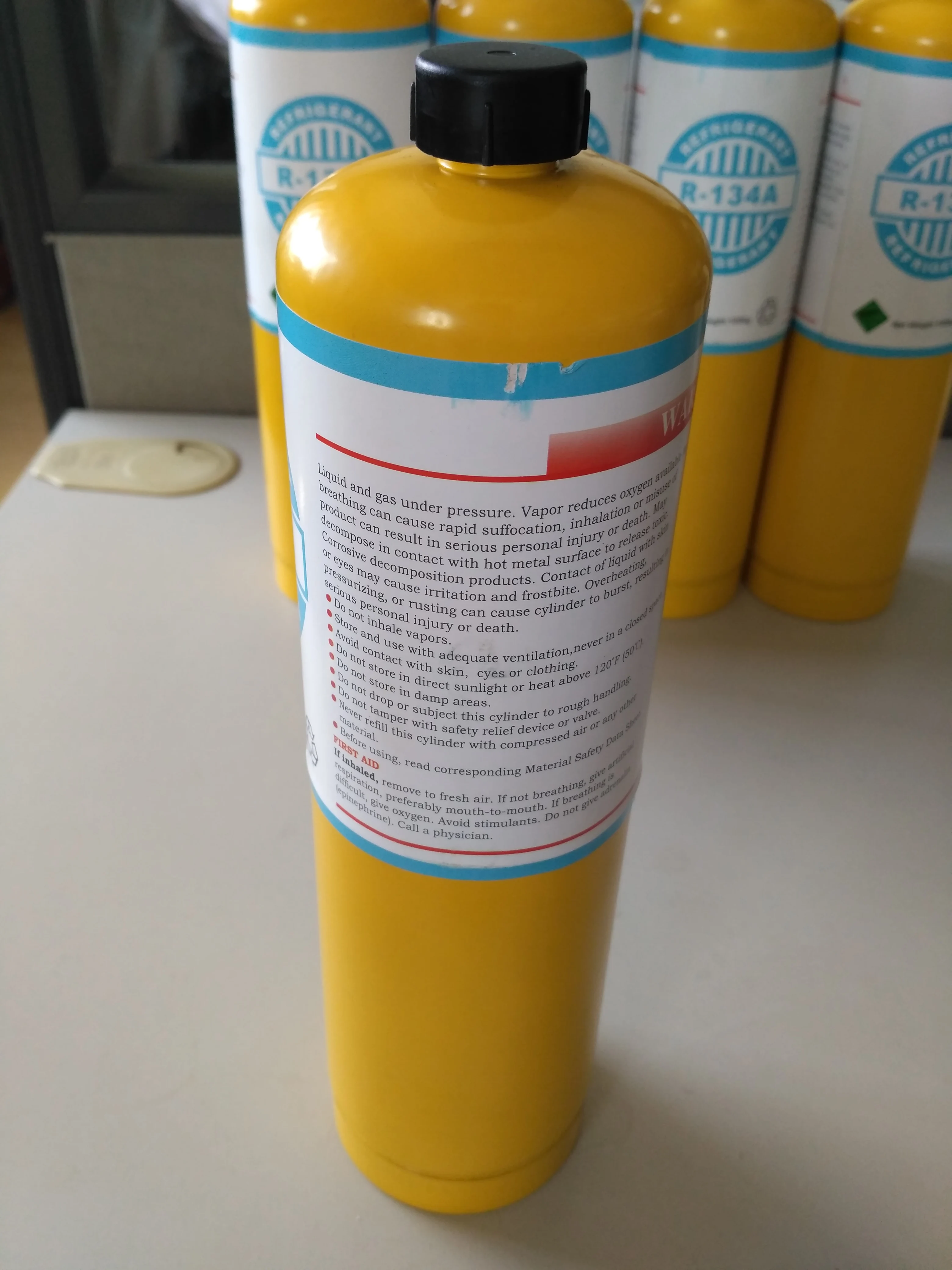99.9% skin care gas R134a hfc 134a gas refrigerant cylinder for sale