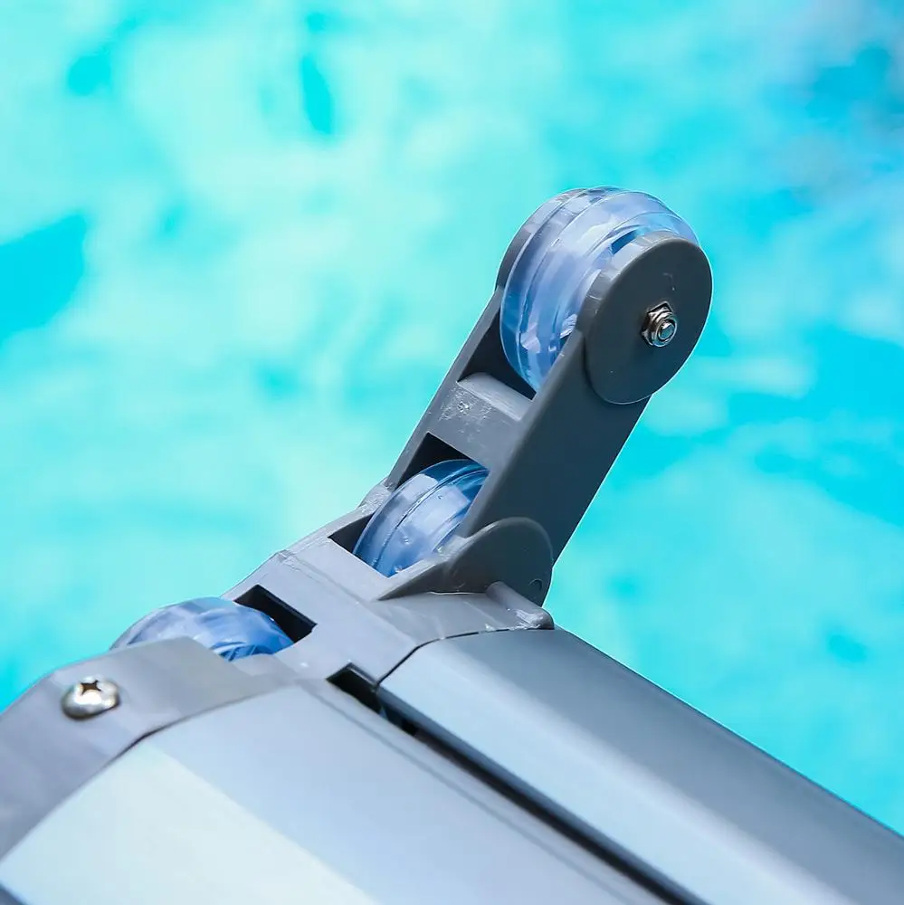 Deluxe Aluminum Alloy 18' Swimming Pool Vacuum Cleaner Brushes Flexible Vacuum Head Pool cleaning tool