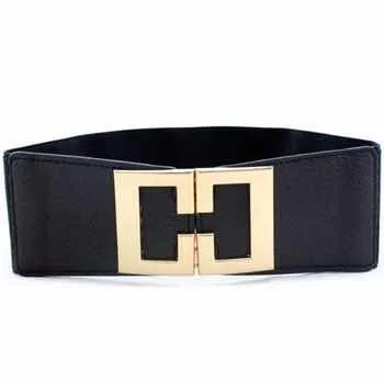 Skinny Waist Belt of Women Elastic Metal Stretch Chain