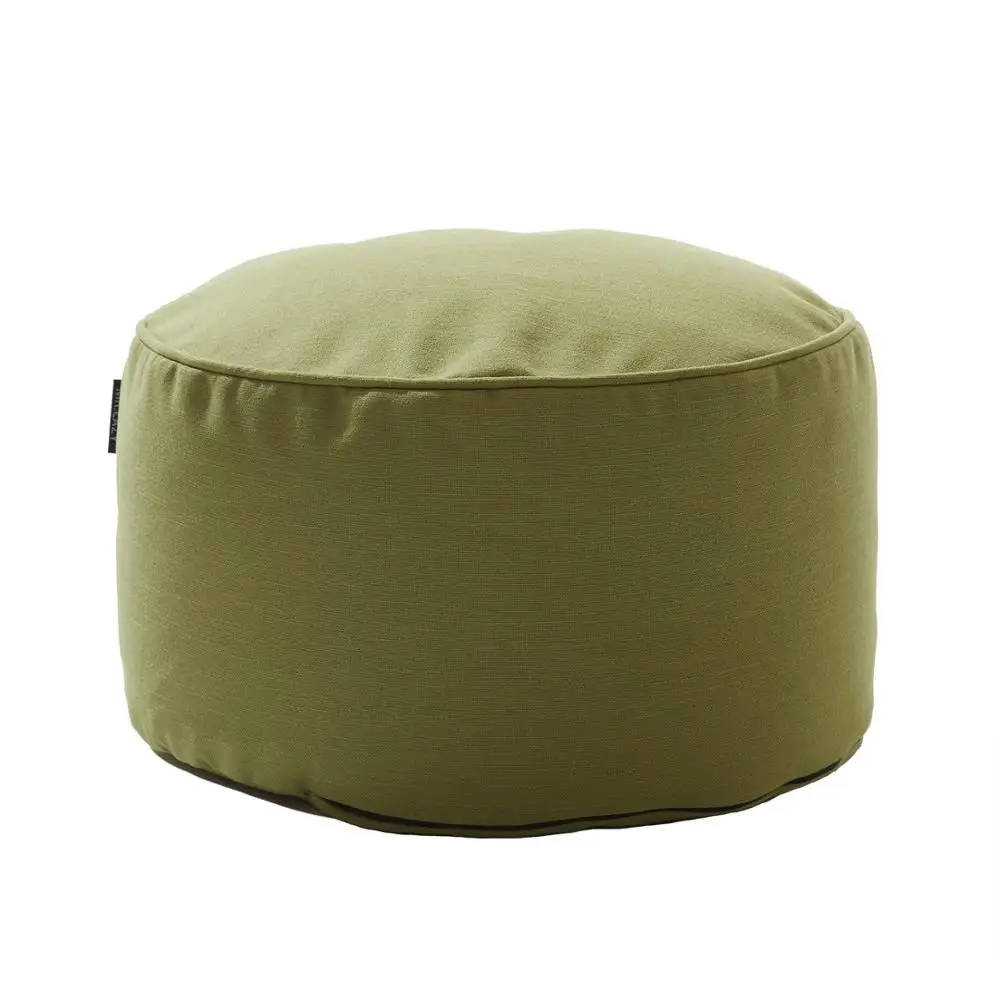 Modern Livingroom Furniture Comfortable Soft Round Fabric Pouf Ottomans