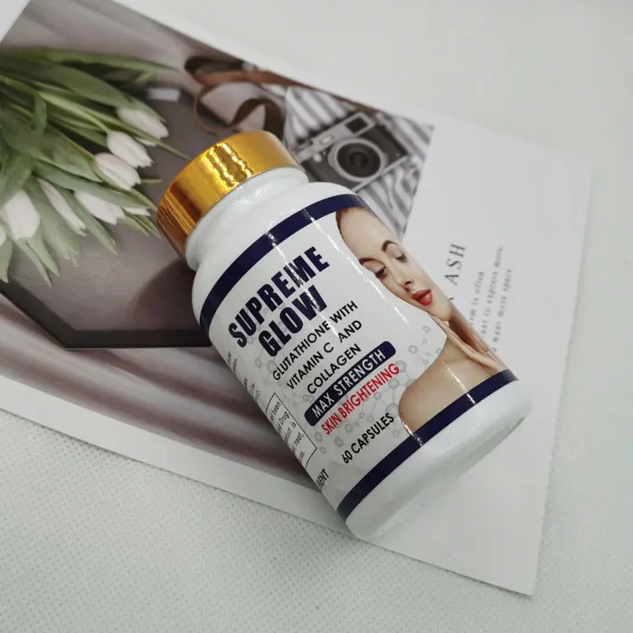 private label available collagen gluta plus vitamin C Glutathione Skin Whitening Pills capsule