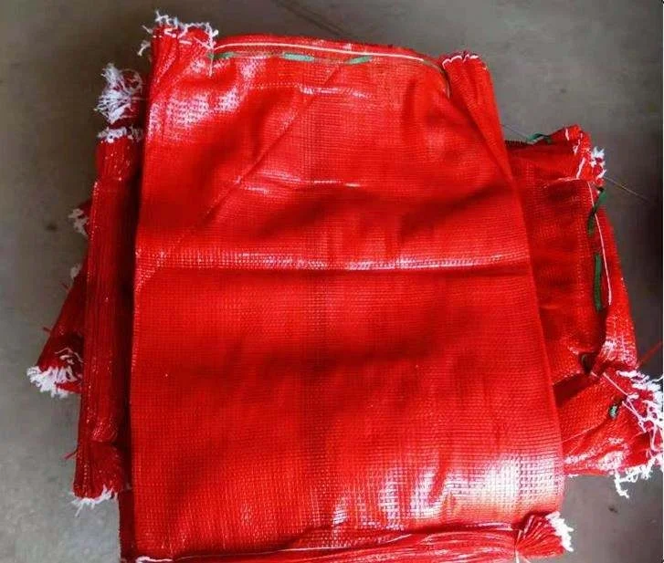 Customized Hot Sale 50*80cm Red Packing Vegetable PP Tubular Leno onion Mesh Bag