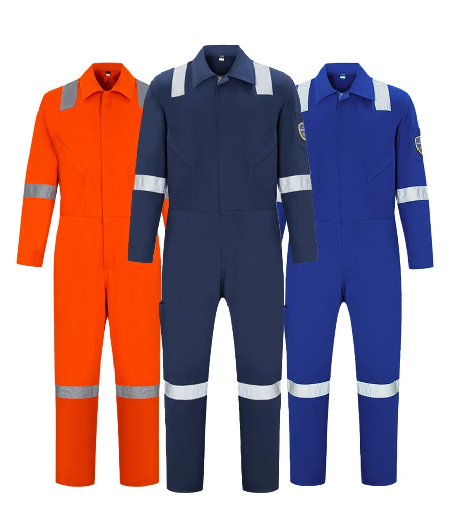 На заказ Hi Vis огнестойкая рабочая одежда комбинезон для мужчин Светоотражающая Униформа FRC