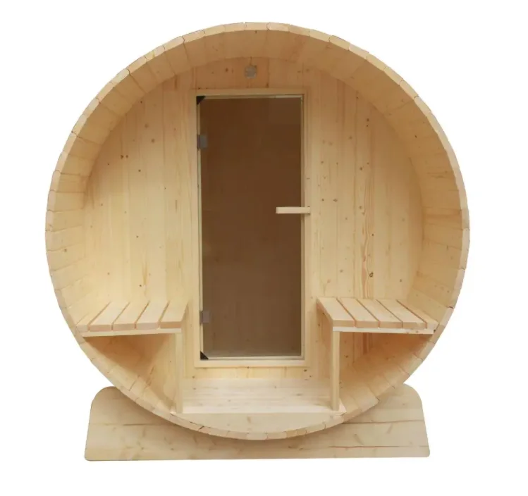 2022 New design barrel sauna room 5-Person Finland Pine outdoor sauna Electric Heater Sauna