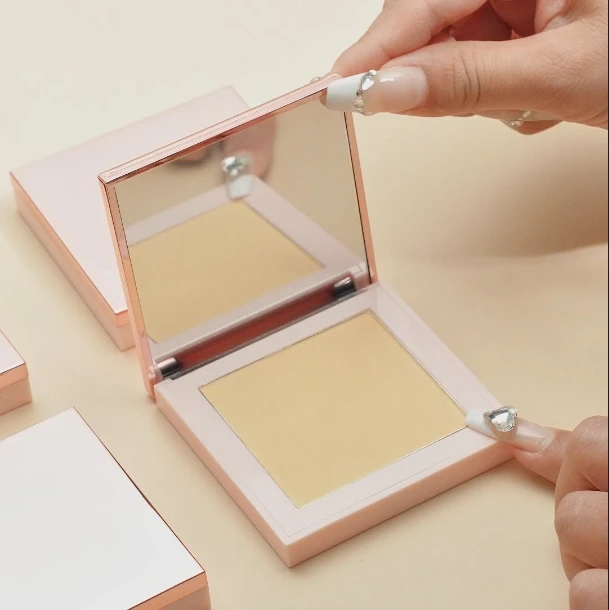 OEM Full Coverage Powder Foundation Oil-Control Lightweight Face Pressed Powder Makeup Private Label Foundation Pressed Powder