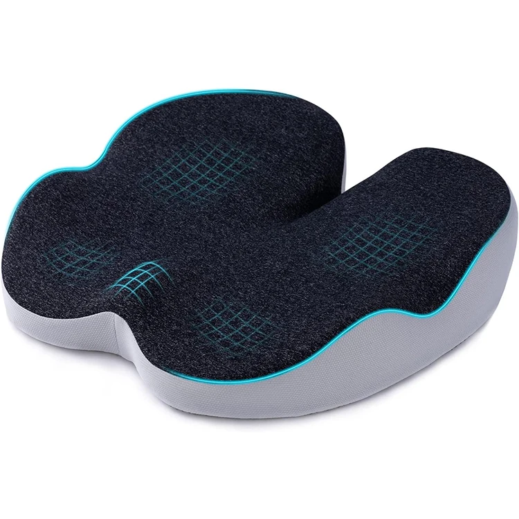 Wholesale Oem Seat Cushions For Office Chairs Orthopedic Memory Foam Sciatica Tailbone Pain Relief Coccyx Seat Cushion