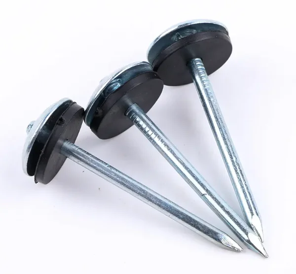 Safe Top Roofing Nails / Umbrella Roofing Nails Africa Market 75mm X3.5mm Carton Zinc Electro Galvanized Construction Material
