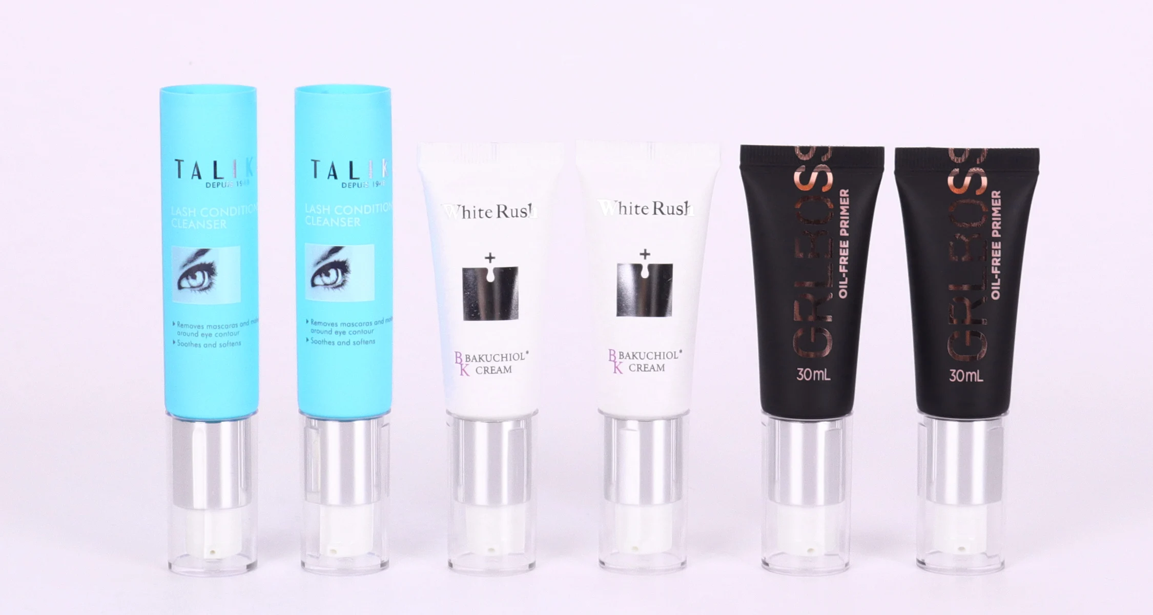 20ml 30ml 50ml 25mm Diameter White Matte Black Skincare Cosmetic Plastic Packaging Hot Stamping Tube For Eye Cream