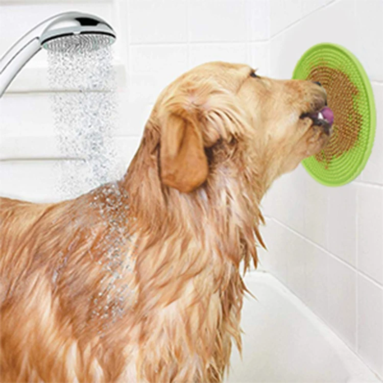 Hot sales super powerful suction cups food grade silicone pet mat slow feeder pet lick mat dog lick mat