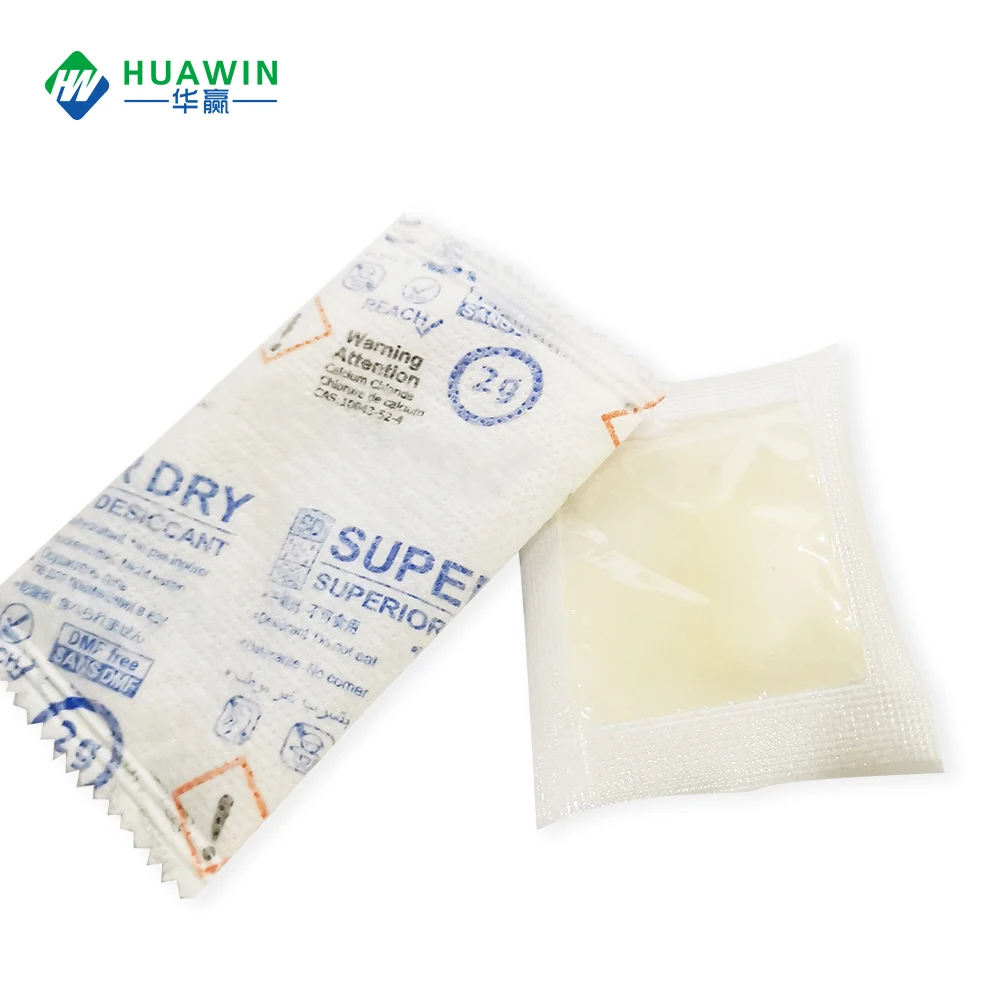 
Top Selling Dry Moisture Absorption Calcium Choride Desiccant Pack 