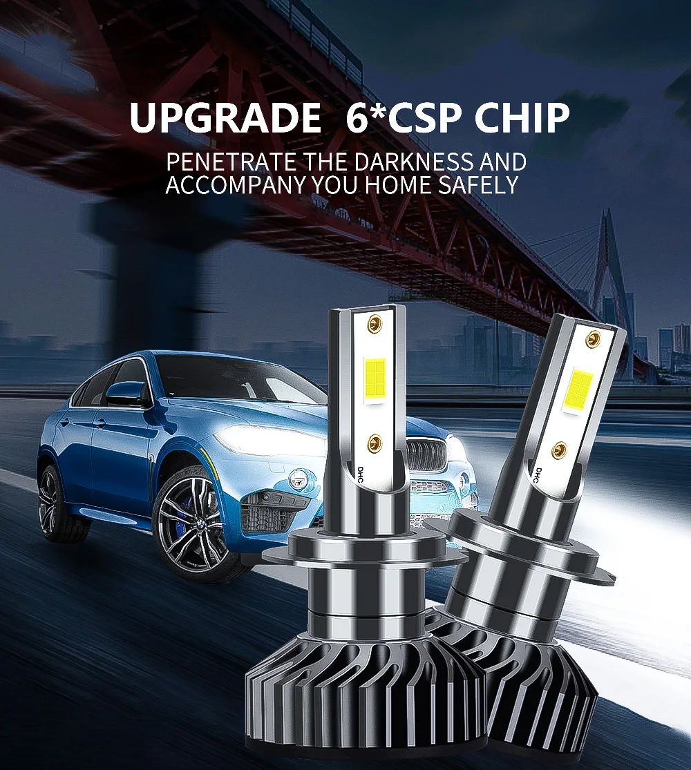 F2 3570 LED H4 Headlights Conversion Kit H1 H3 H7 H8 H9 H11 9005 9006 9007 9008 Car Fog Light Hi Lo Headlamps Auto LED Lighting