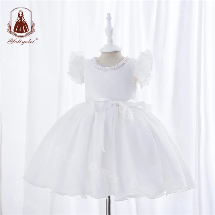 Outong Yoliyolei Wholesale Girls, Casual Dress 16 anni bambini vestito bianco bambino estate bambino matrimonio bambini Dresses/