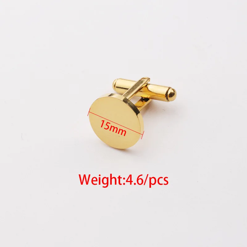 Custom Engrave Logo Name Titanium Stainless Steel Glossy Polished Cufflinks DIY Jewelry Making Luxury Men Cufflinks