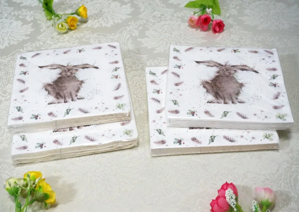 Animal Print Paper Napkin For Decoupage