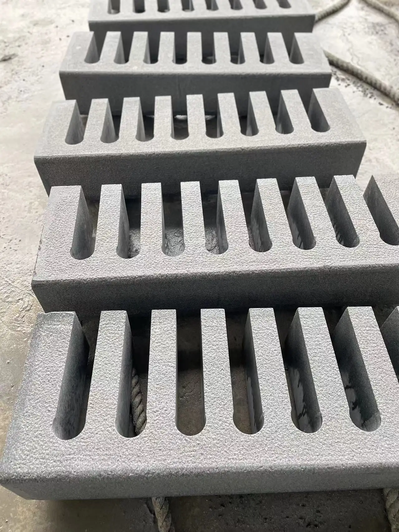 G654 Natural Granite Slab Tiles Chinese Design Style Polished Bush Hammered Sandblasted Honed Flamed  Finishes Floors Curbstones