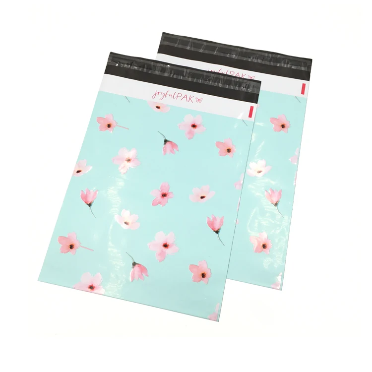Brand luxury glossy poly mailer custom own logo shipping bag envelopes