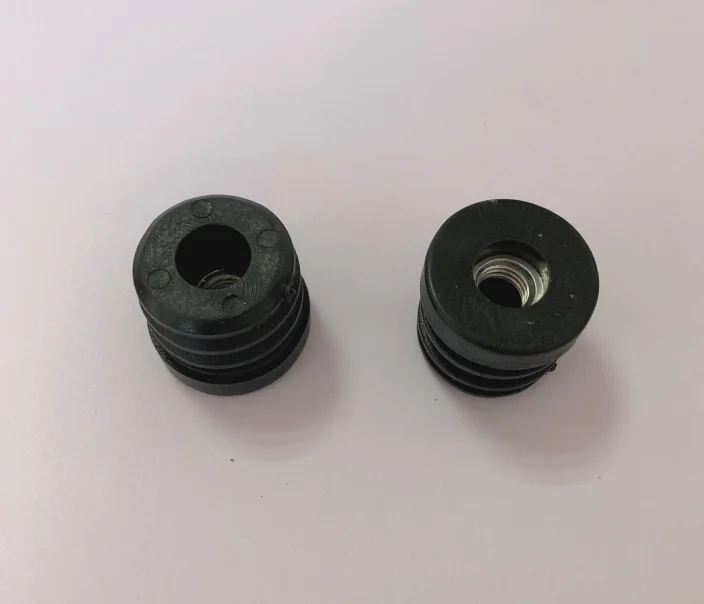 Furniture 22mm and 25mm round tube plug with inner bolt