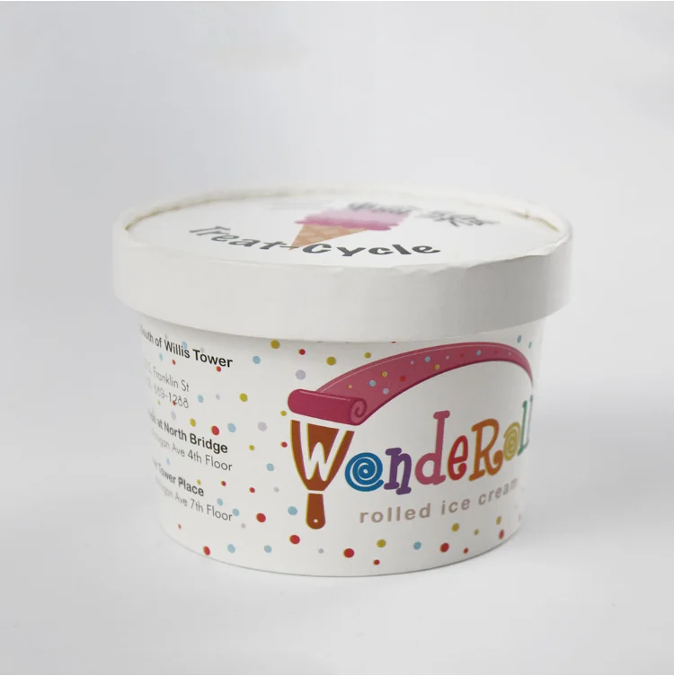 12oz Paper Cup With Custom Printed For Ice Cream
