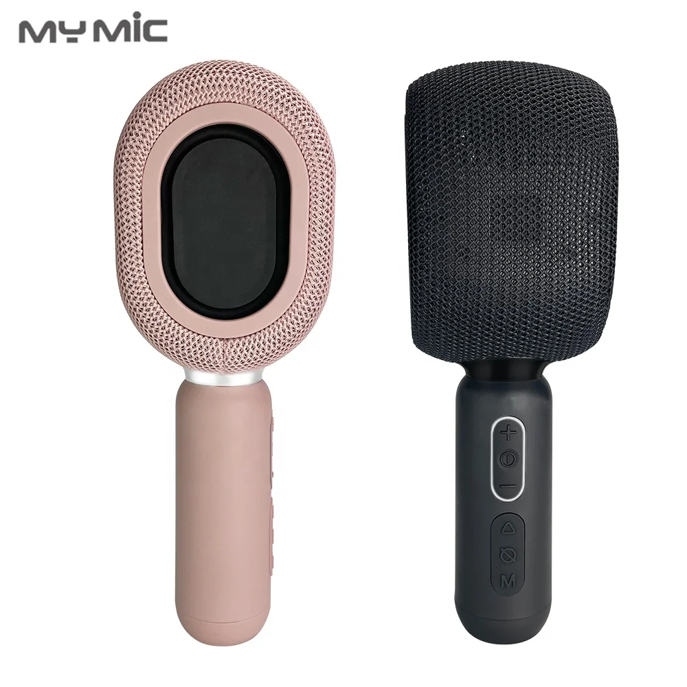 New model KMC500 Amazon Portable condenser echo handheld Karaoke mic Wireless microphone and Speaker for mobile phone family KTV