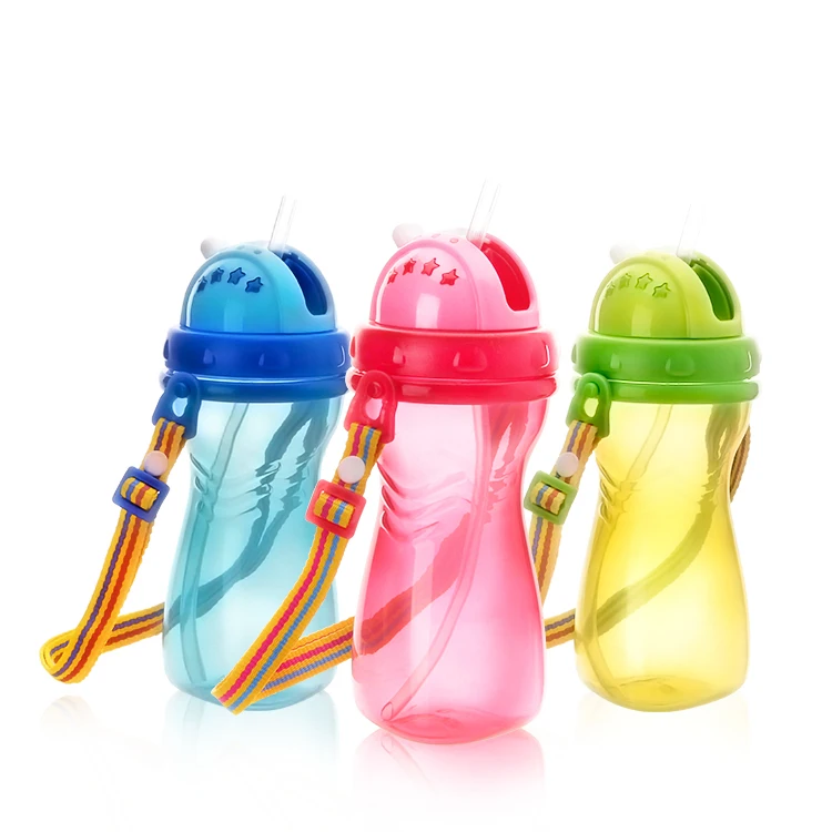 2023 New Design Water Bottles Of Prevent Splashing With Leak-Proof Silicone Spout For Toddlers