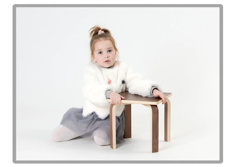 
Customized Children School Home Kindergarten Wooden Chairs Kids Chairs Toddler Wooden Stools Baby room furniture 