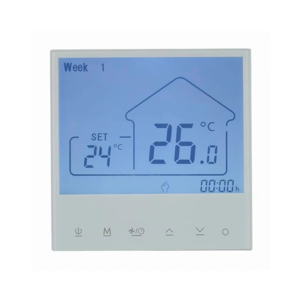 Smart wifi tuya thermostat touch screen seven - day weekly programmable, thermostat