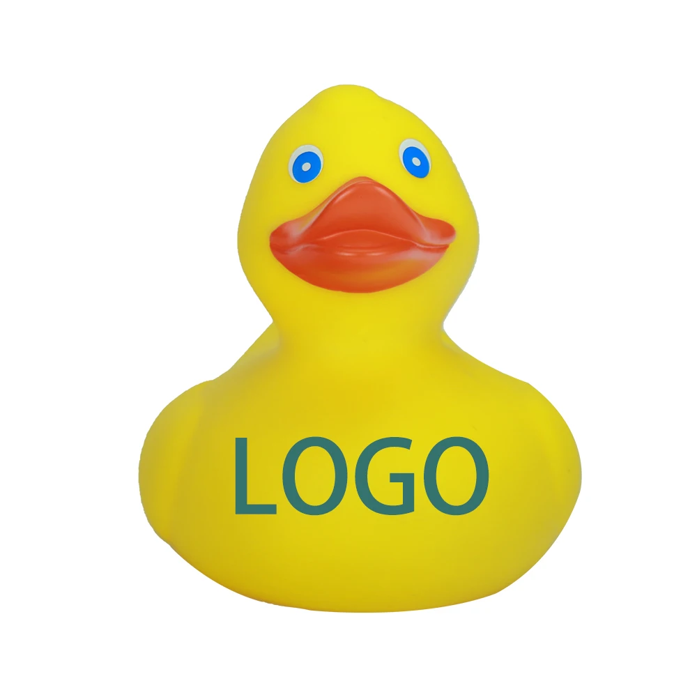 Custom Classic Yellow Rubber Ducks For Baby Shower Party Birthday Gift For Kid Floatable Weighted Upright Rubber Duck Toys