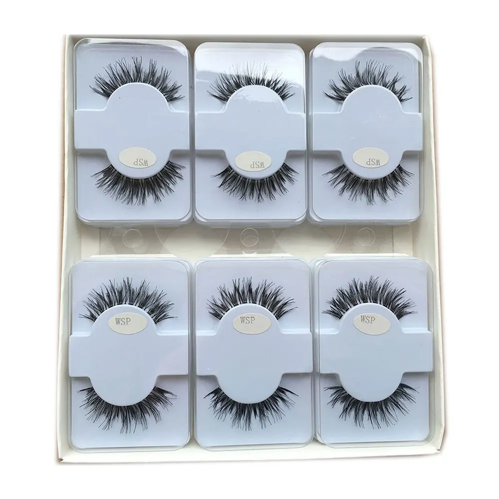 Натуральные накладные ресницы 3D человеческие волосы ресницы частная этикетка