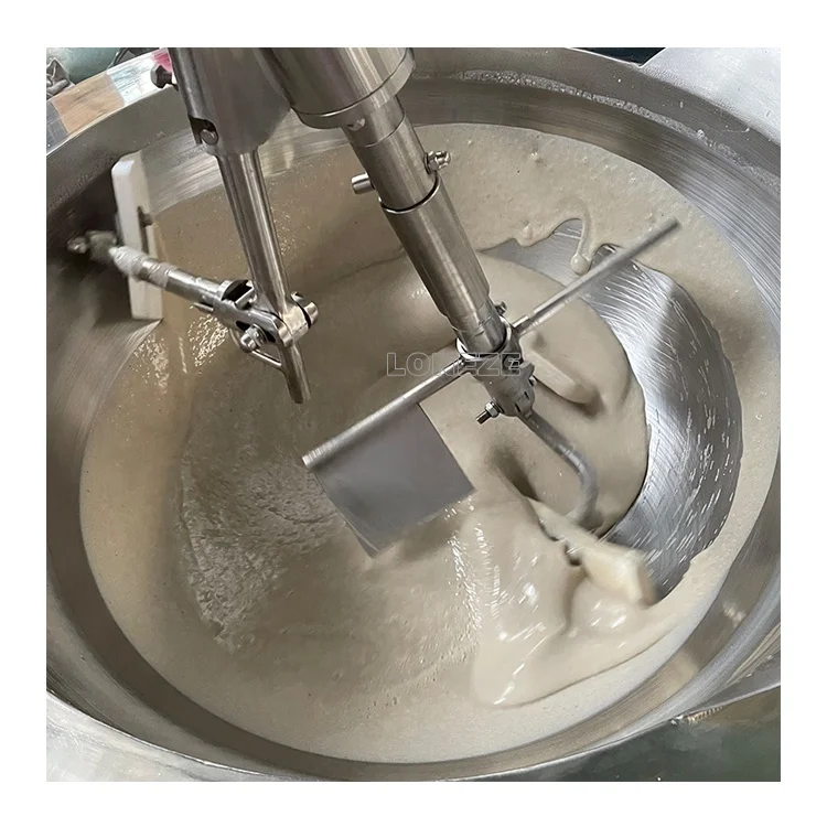 Factory Price Automatic Stirring Cooking Pot with Agitator Planetary Sauce Industrial Food Cooking Mixer Machine