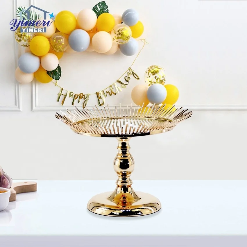 OEM ODM современная круглая оцинкованная металлическая подставка для свадебного торта украшения