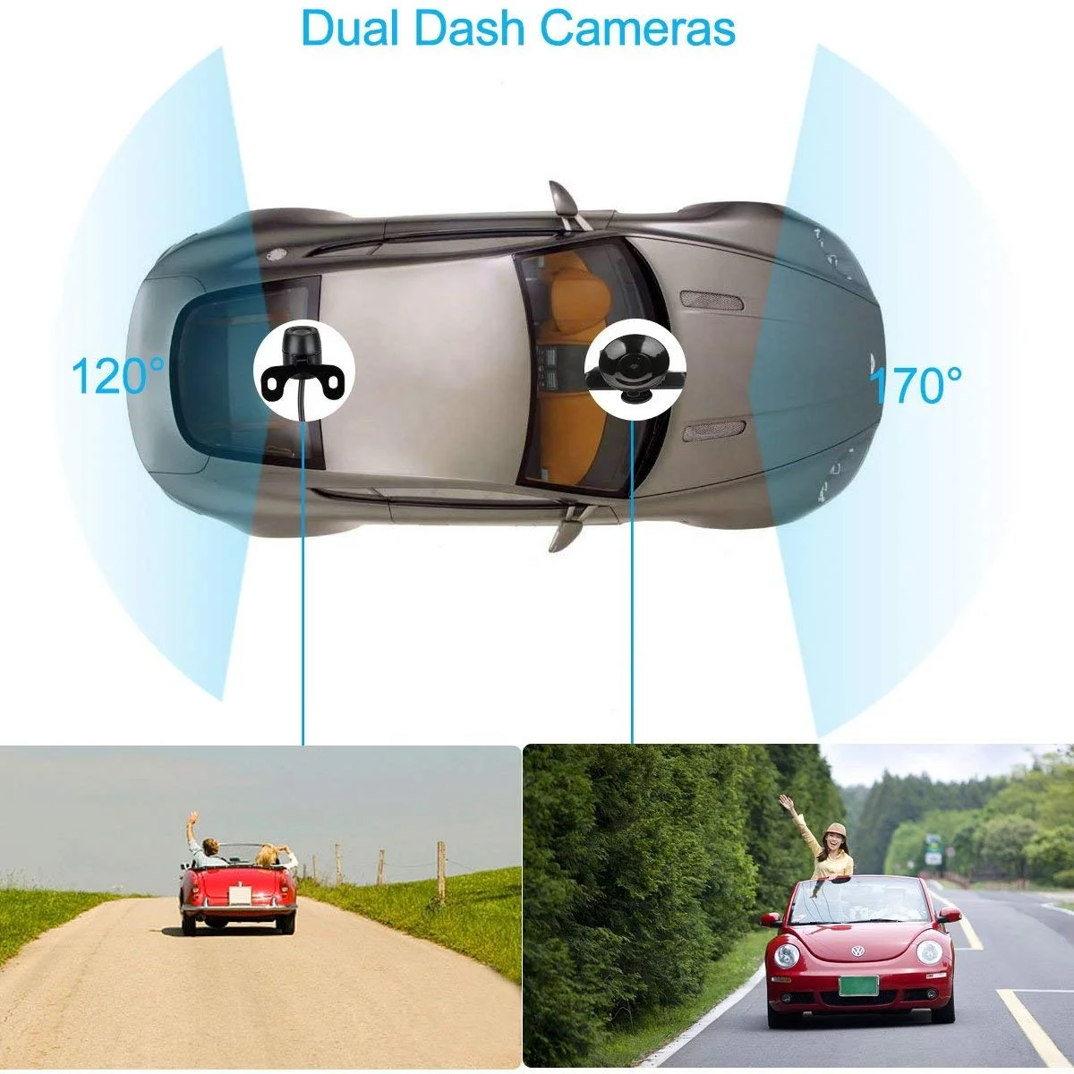 1080p Car Rearview Mirror Dash Cam 3inch TFT LCD Screen Dual Lens front and rear Car Cam DVR Black Box Driving Recorder hd DVR