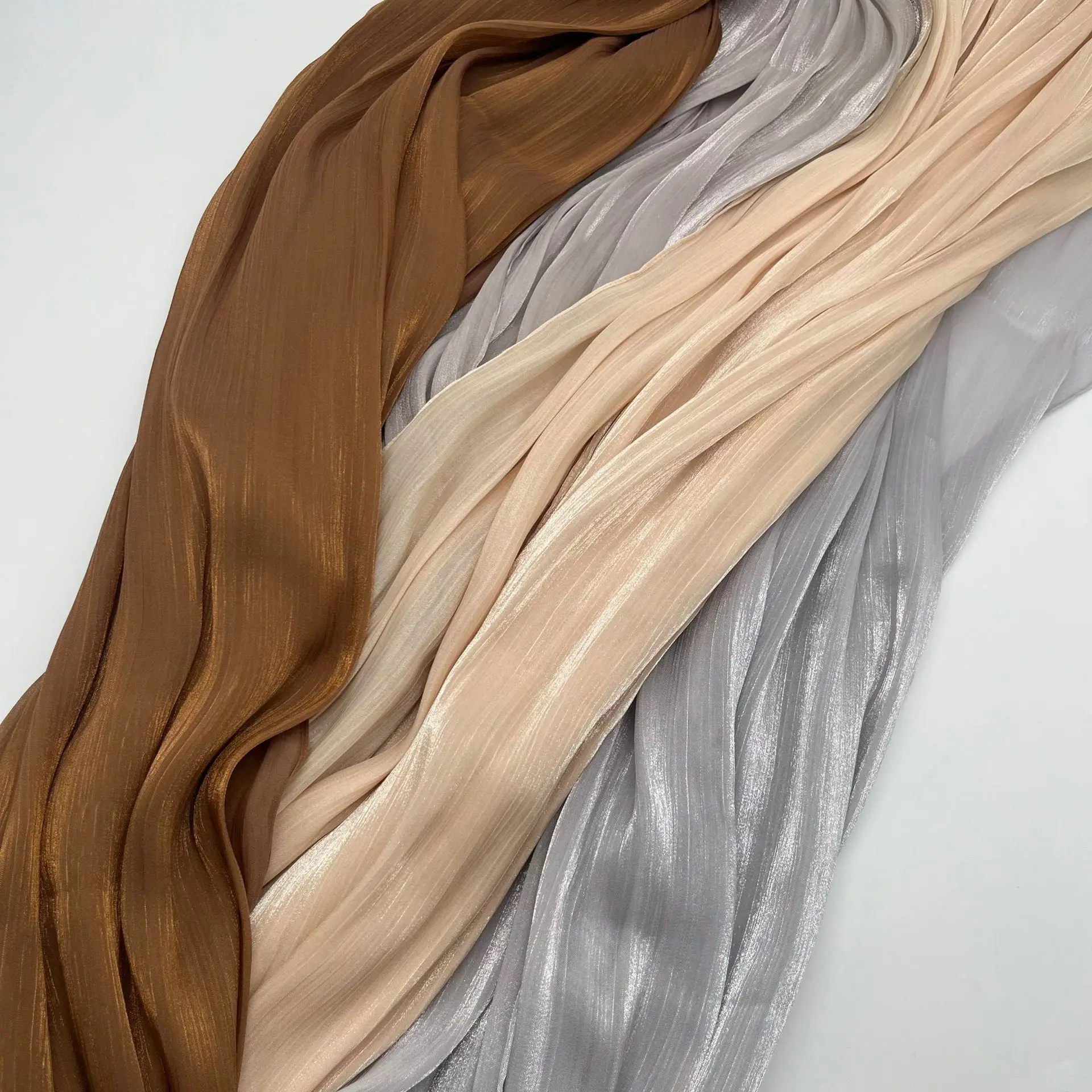 2024 Satin Adele Glimmer Shawl Sunny Scarf Hijab Organza New Fashion Singapore Giselle Shawl Scarf Crepe Satin Silk Hijab
