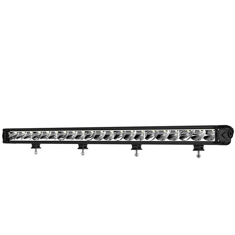 Emark Aluminum 12V ip68 waterproof bar light single row led work light bar truck ATV UTV light bar