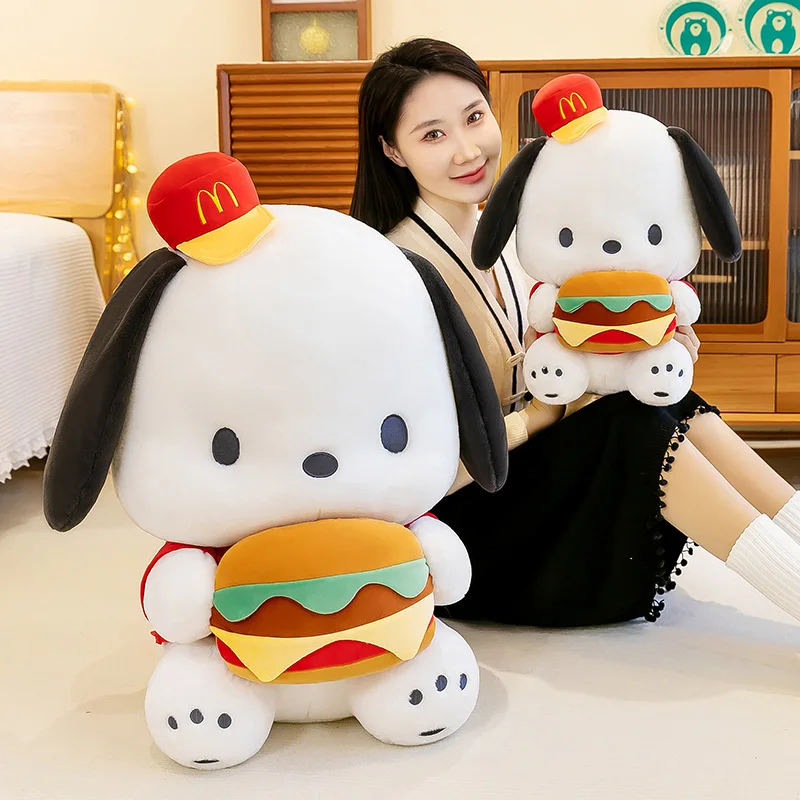New Hamburger Dog Plush Toy Doll Doll Girl Gift Pillow Cloth Doll Wholesale