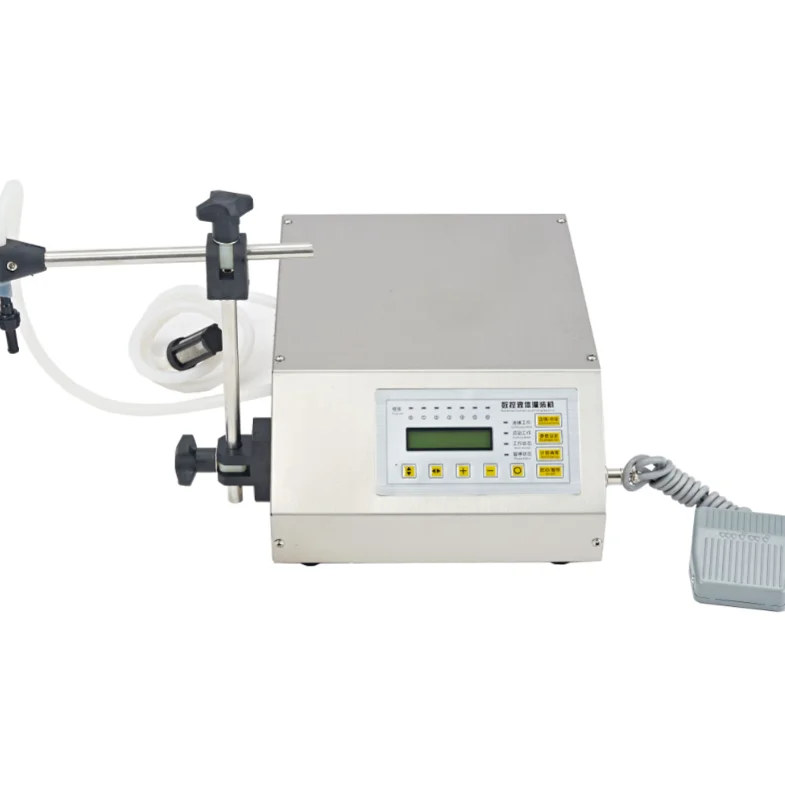 DUOQI Semi automatic soda energy carbonated soft drink beverage isobaric small plastic aluminum can manual beer filling machine