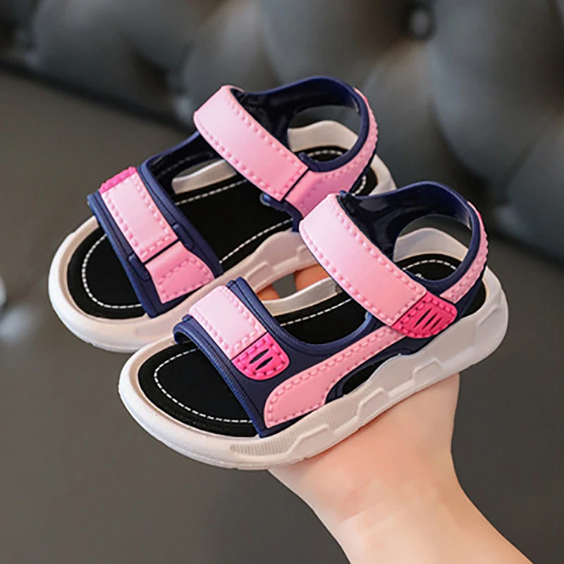 New Style American Fashion slippers Children Flat Sandals Soft Soles Toddler Beach Shoes Kids Boys Chaussures Enfant Fille