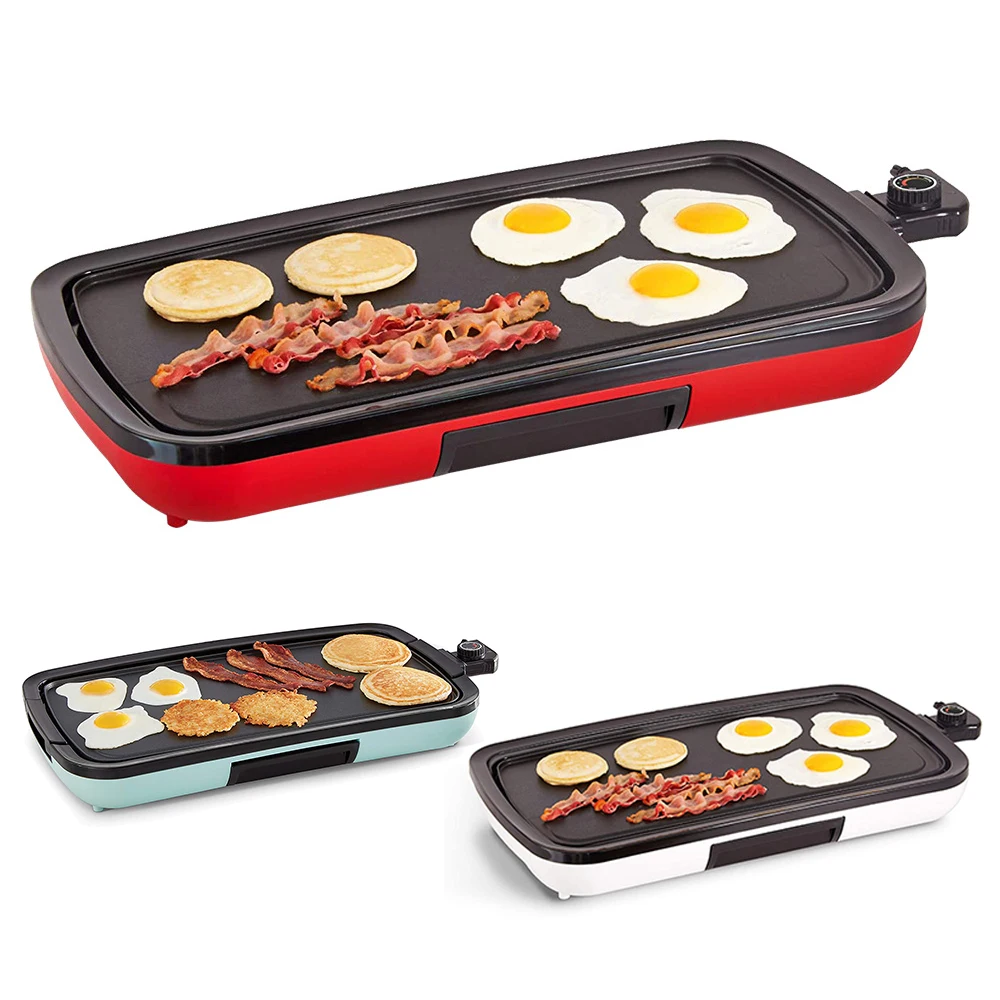 Hot sale Home Indoor Smokeless Smoker Tabletop Mini kitchen Appliance Flat Plate kebab Portable Electric Geiddle BBQ Grill